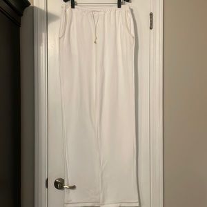 Molto Fino White Drawstring Lounge Pants XL